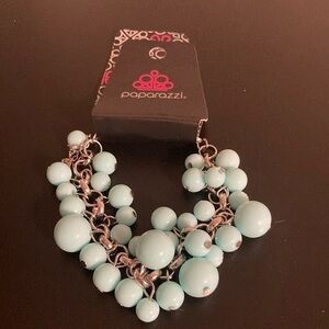 Paparazzi Aqua Beaded Necklace